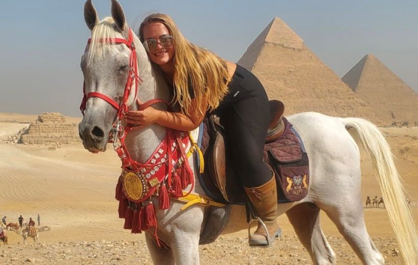 Arabian Horse Riding Around the Giza Pyramids | Desert Horse Experience Egypt